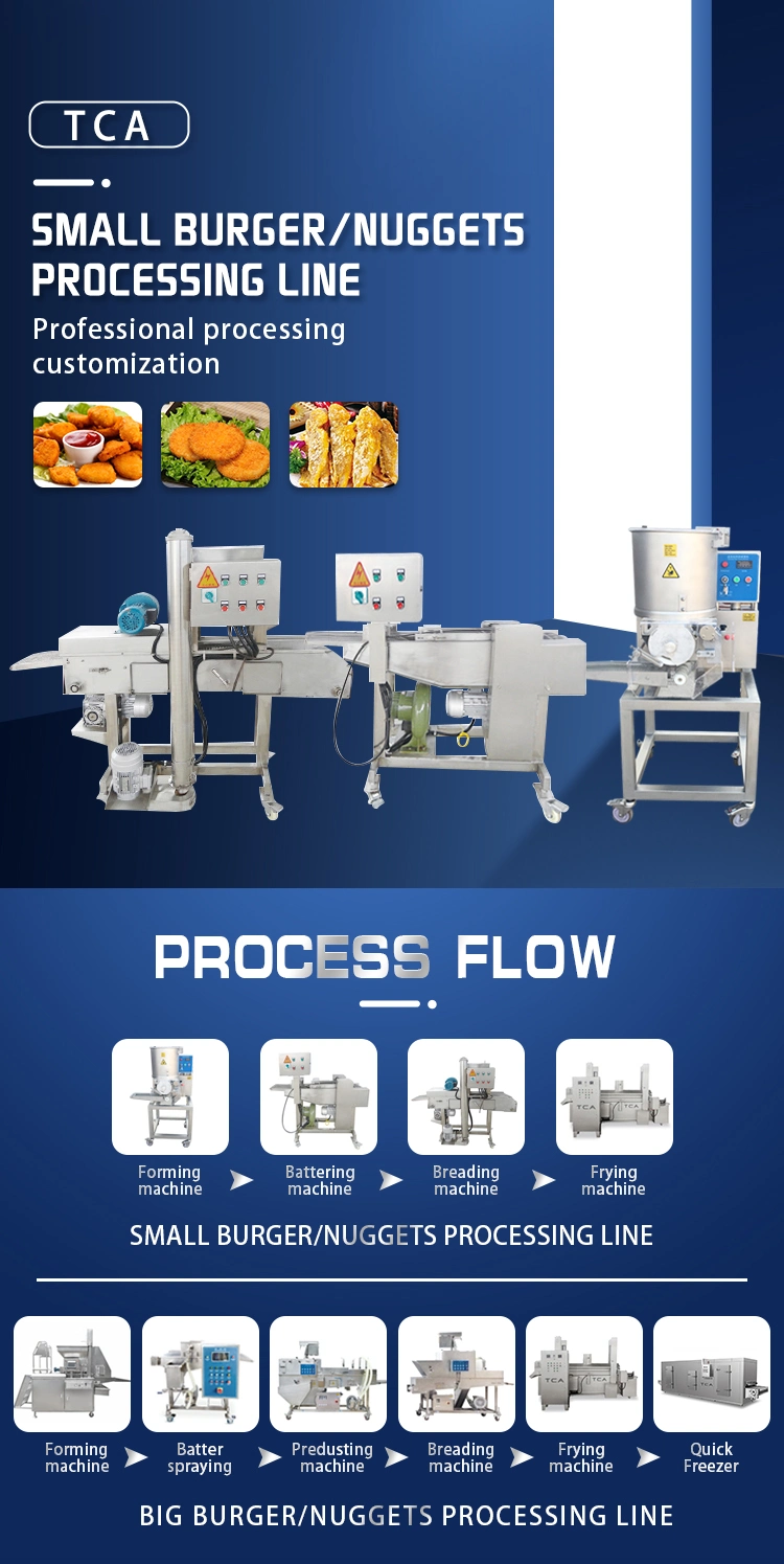 High Quality Automatic Beef Chicken Pork Burger Patty Production Line