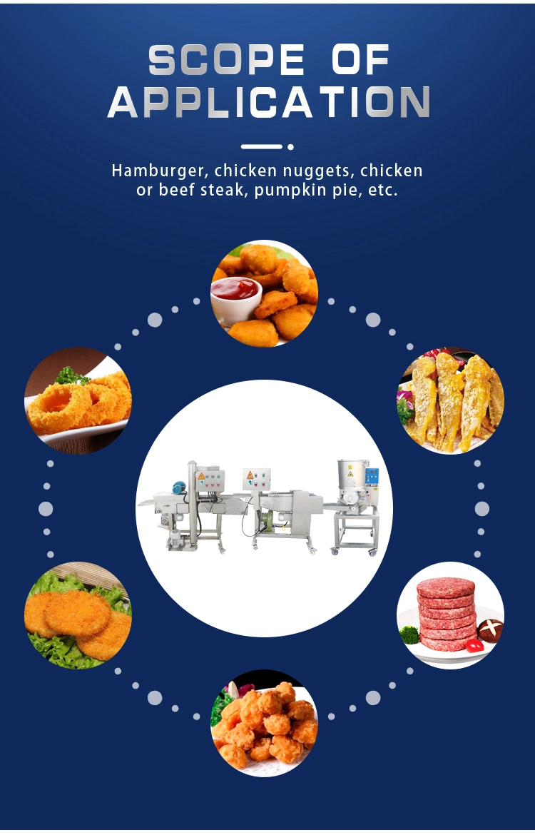 High Quality Automatic Beef Chicken Pork Burger Patty Production Line