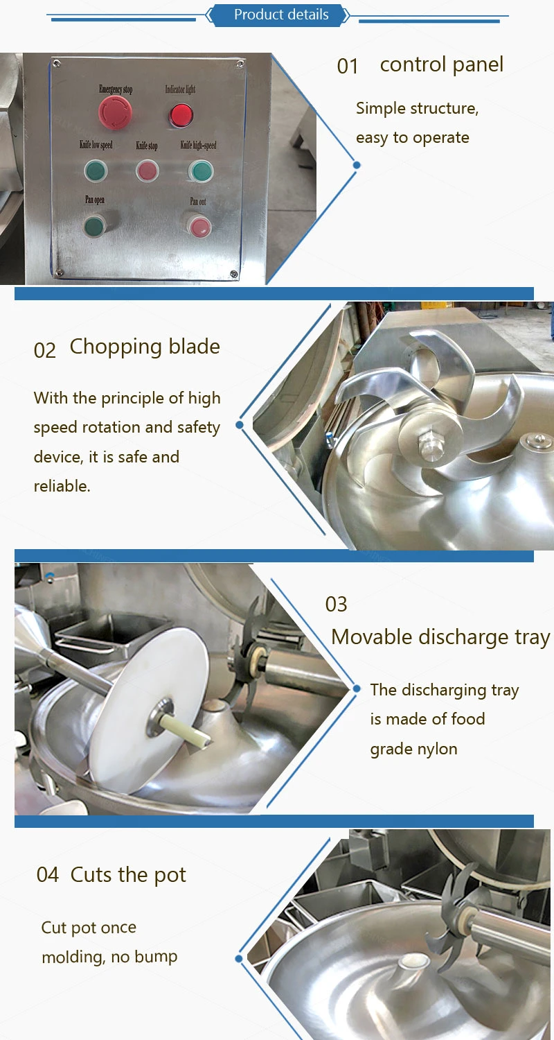 Easy to Clean Meat Cutting Machine Bowl Cutter Meat Cutting Machine
