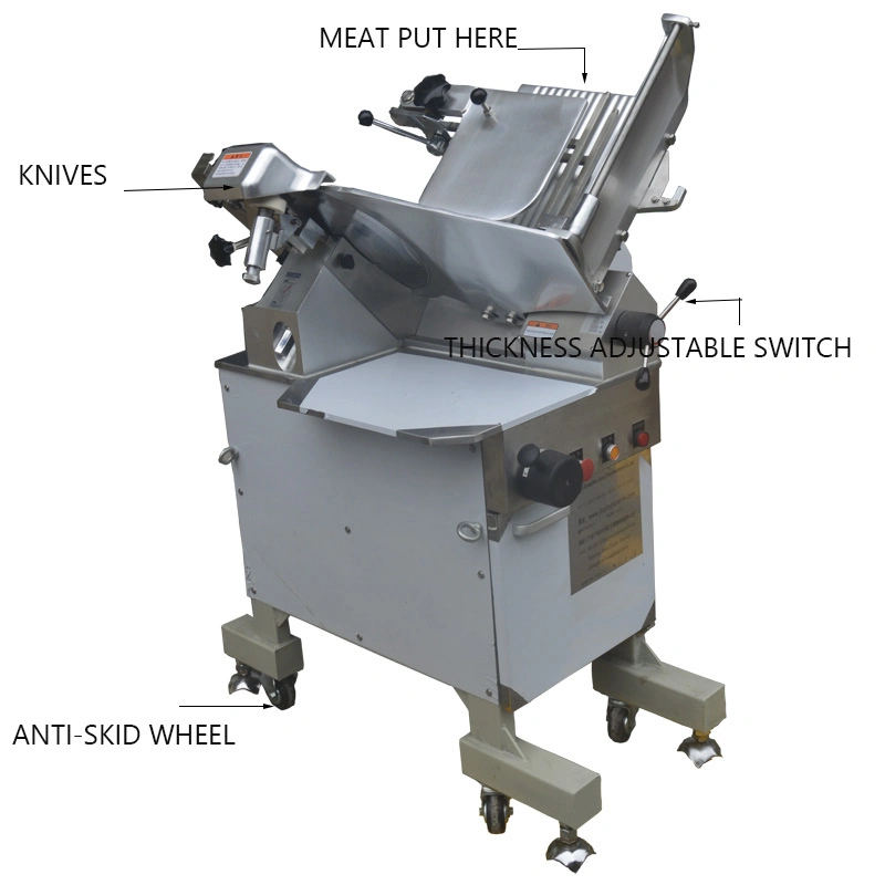 Commercial Canteen Reatuarant Centre Kitchen Room Frozen Meat Slicer Bowl Cutter Meat Cutting Machine