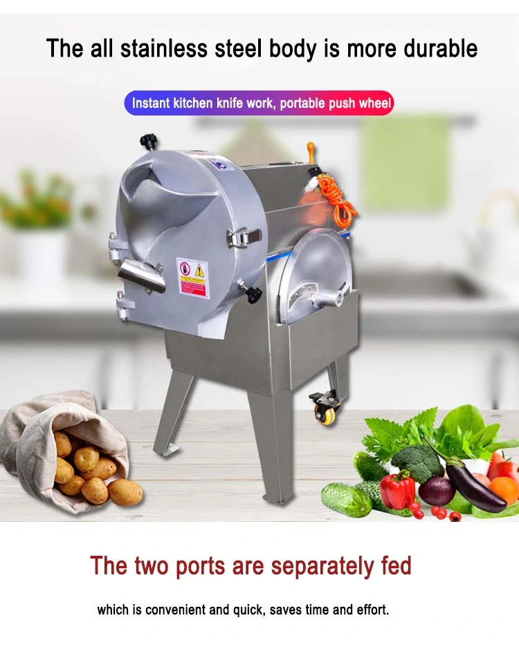 Cutting Potato Chips Making Carrot Cutter Stainless Steel Vegetable Slicing Machine in China