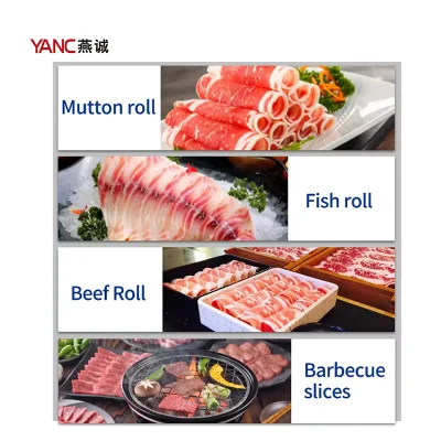 Commercial Stainless Steel Beef, Fish Sausage, Lamb Roll, Bacon Roll Slicer Cutting Machine/Semi-Automatic Frozen Meat Slicer
