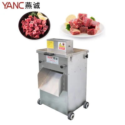 Chicken Cutting Machine 500 Kg Per Hour Industrial Fresh Meat Chicken Liver Cube Dicer Cutting Machine