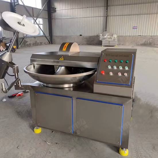 Beef Bowl Cutter Chicken Meat Vegetable Cutting and Mixing Machine