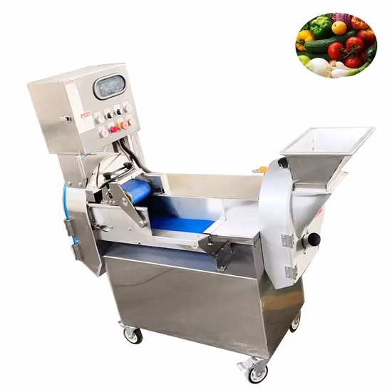 Kitchen Equipment Root Vegetable Cutting Dicing Machine Ginger Potato Slicing Chopper Machine